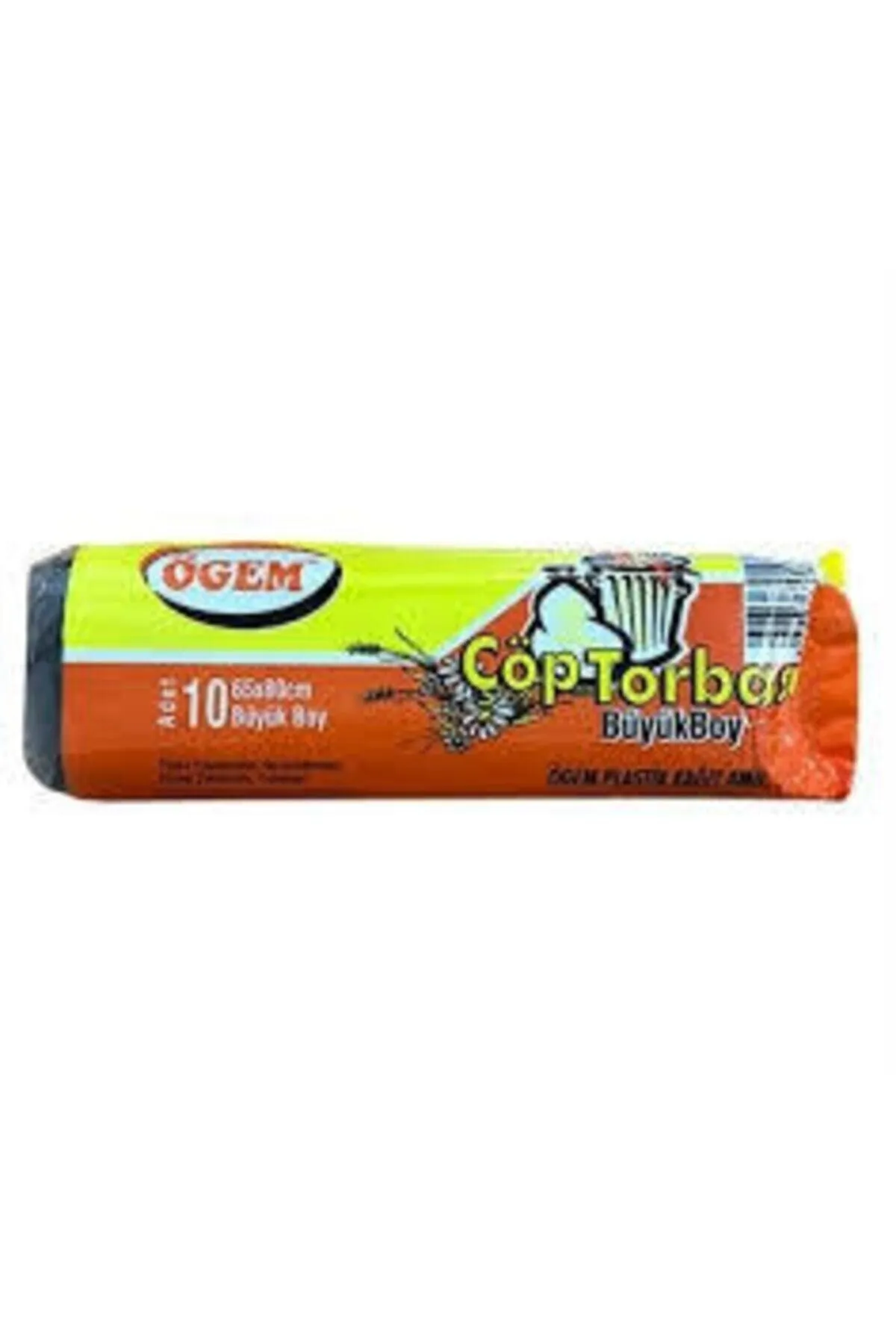Büyük Boy Çöp Torbası 65 x 80 cm 10 Lu Rulo x 1 Paket = 10 Adet (