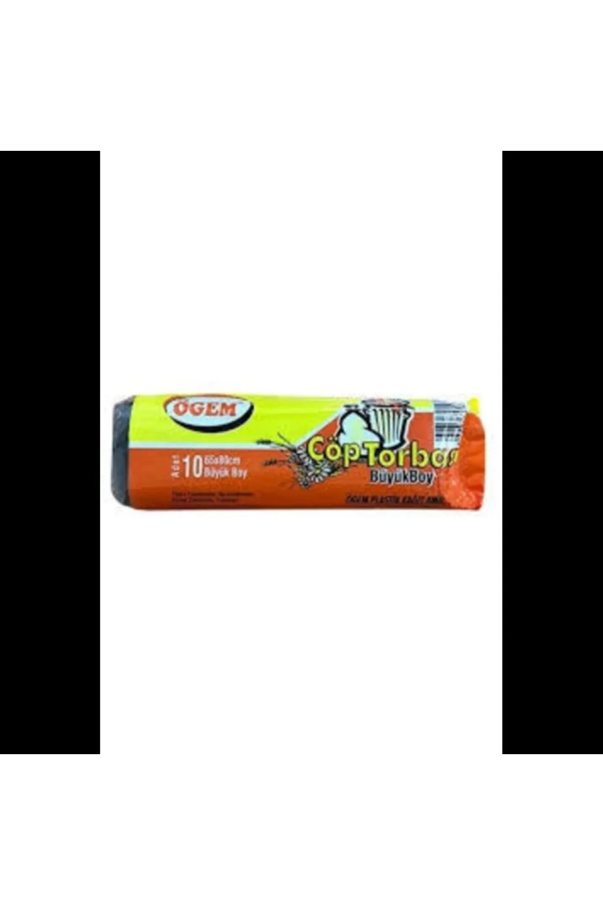 Büyük Boy Çöp Torbası 65 x 80 cm 10 Lu Rulo x 1 Paket = 10 Adet (