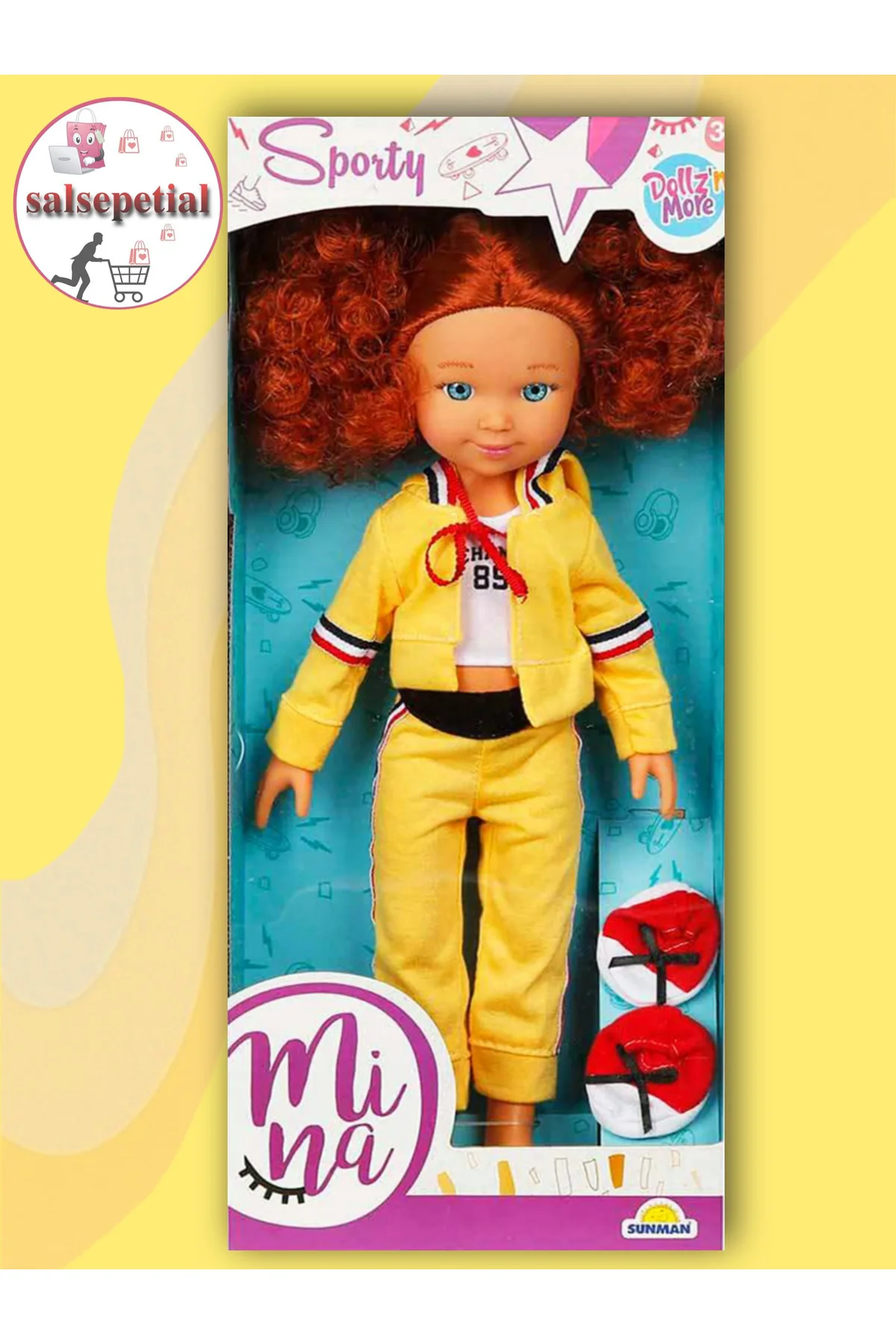 Büyük Boy Et Bebek 35cm Mina Sporcu Bebek Gerçekçi Aksesuarlı Mod