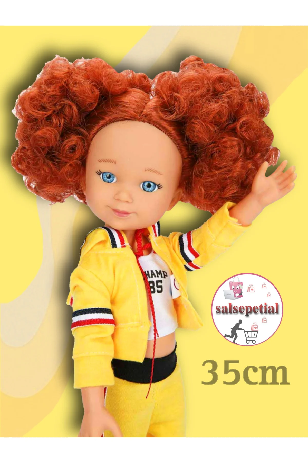 Büyük Boy Et Bebek 35cm Mina Sporcu Bebek Gerçekçi Aksesuarlı Mod