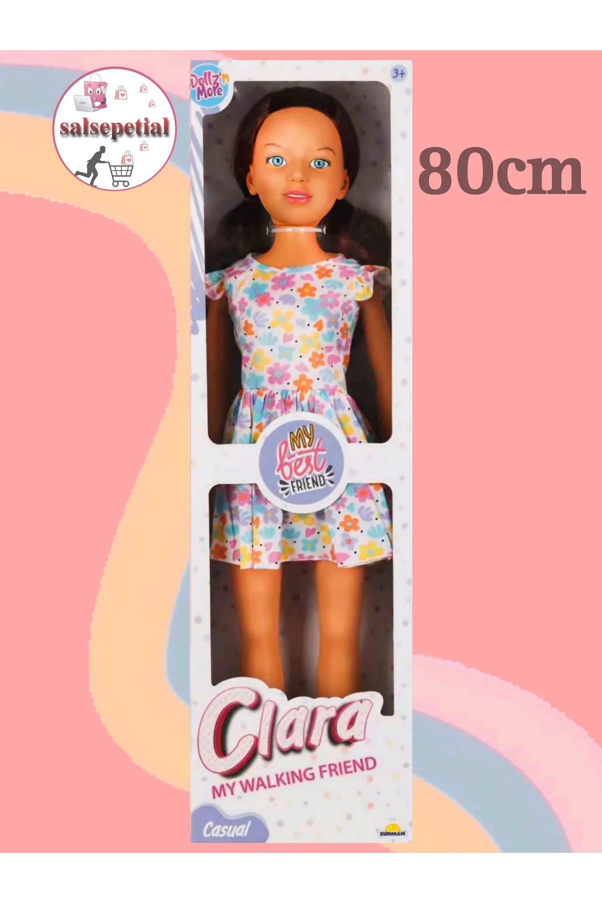 Büyük Boy Et Bebek 80cm Yürüyüş Arkadaşım Clara Bebek 80cm Oyunca