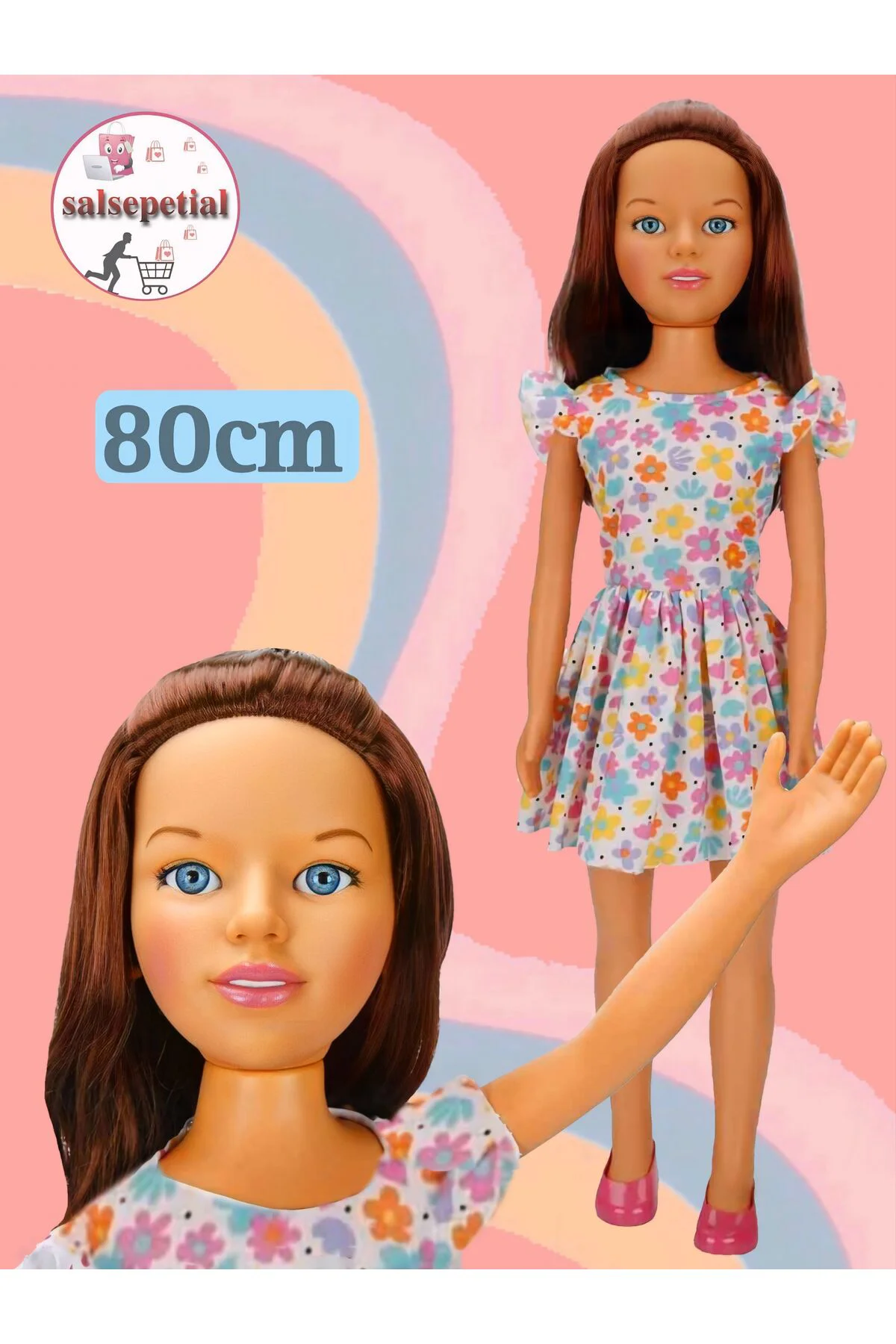 Büyük Boy Et Bebek 80cm Yürüyüş Arkadaşım Clara Bebek 80cm Oyunca