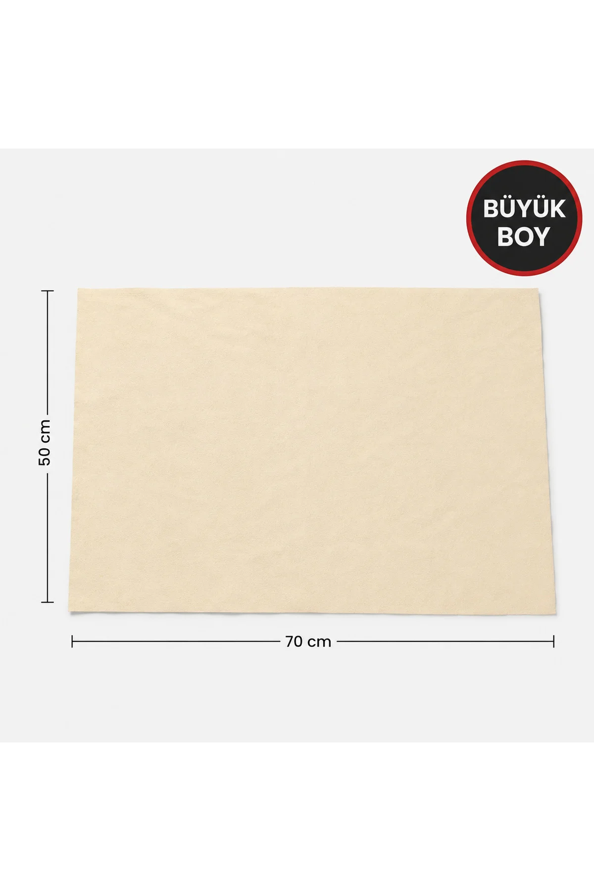 Büyük Boy Güderi Oto Kurulama Bezi 50 × 70 cm – Yüksek Emici, İz ve Tüy Bırakmayan Araç Temizlik Bezi