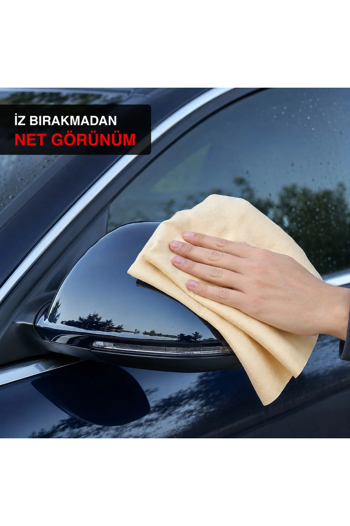 Büyük Boy Güderi Oto Kurulama Bezi 50 × 70 cm – Yüksek Emici, İz ve Tüy Bırakmayan Araç Temizlik Bezi
