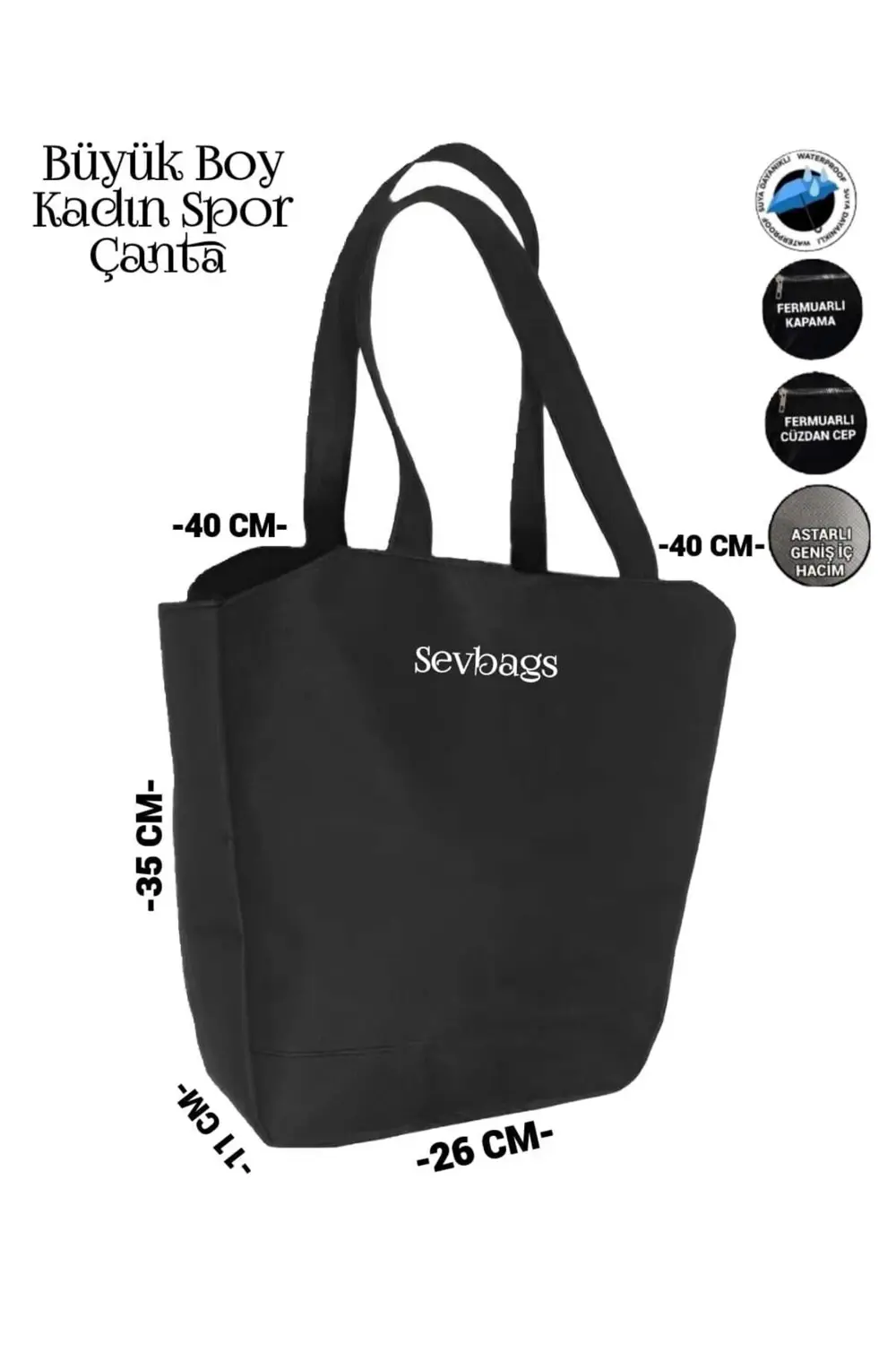 Büyük Boy Kadın Spor Çanta