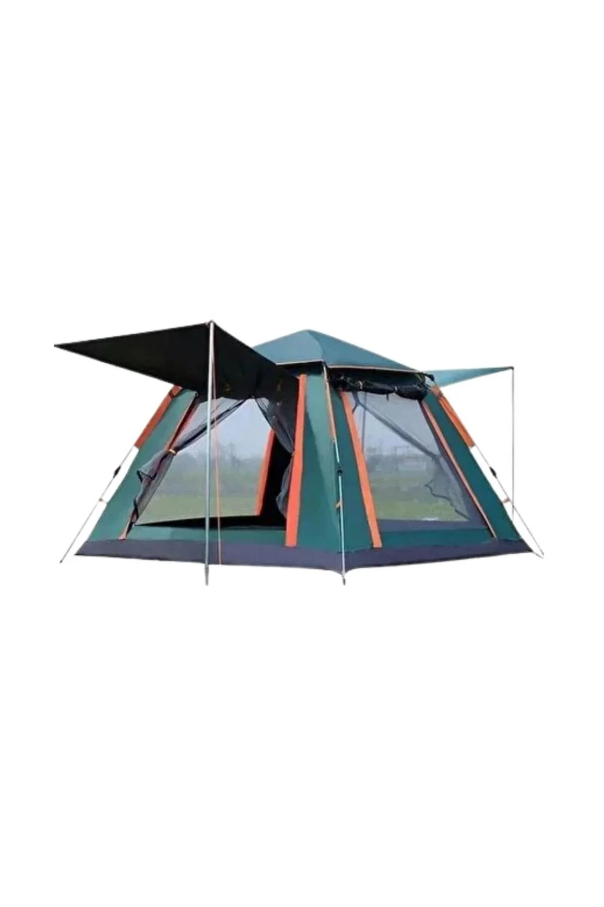 Büyük Boy Kamp Çadırı Güneşlikli 4 5 Kişilik Taşınabilir Outdoor 