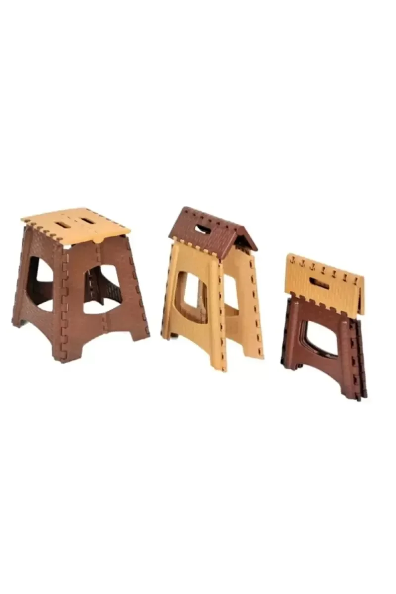 Büyük Boy Katlanabilir Plastik Tabure - Katlanır Tabure 23x27x36 