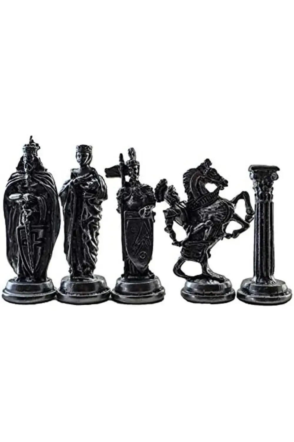 Büyük Boy Metal -Bizans Satranç Tk. ve Mermer Desenli Sandıklı MD