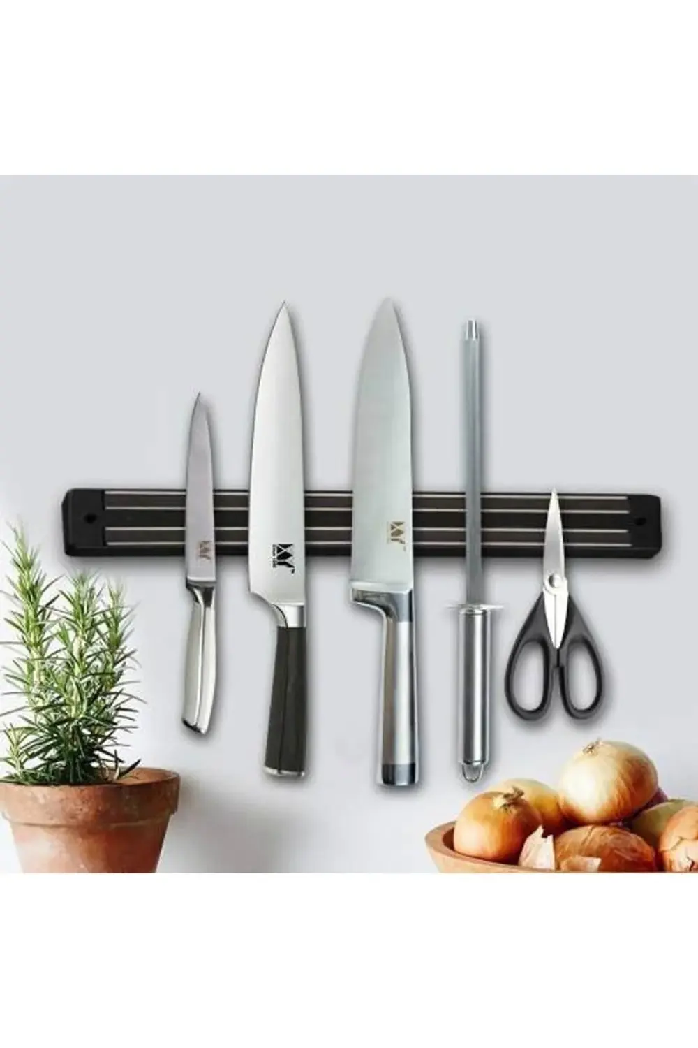 Büyük Boy Mıknatıslı Bıçak Askısı 55 cm Bıçak Tutucu Bıçak Organi