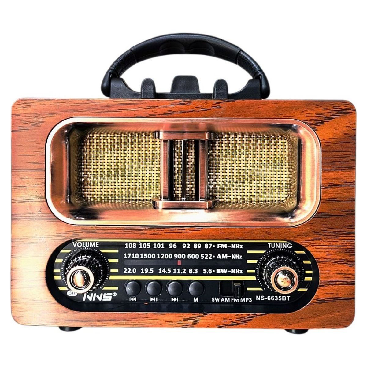 Büyük Boy Retro, Nostaljik, Ahşap Tasarım Bluetooth Hoparlörlü, Ş
