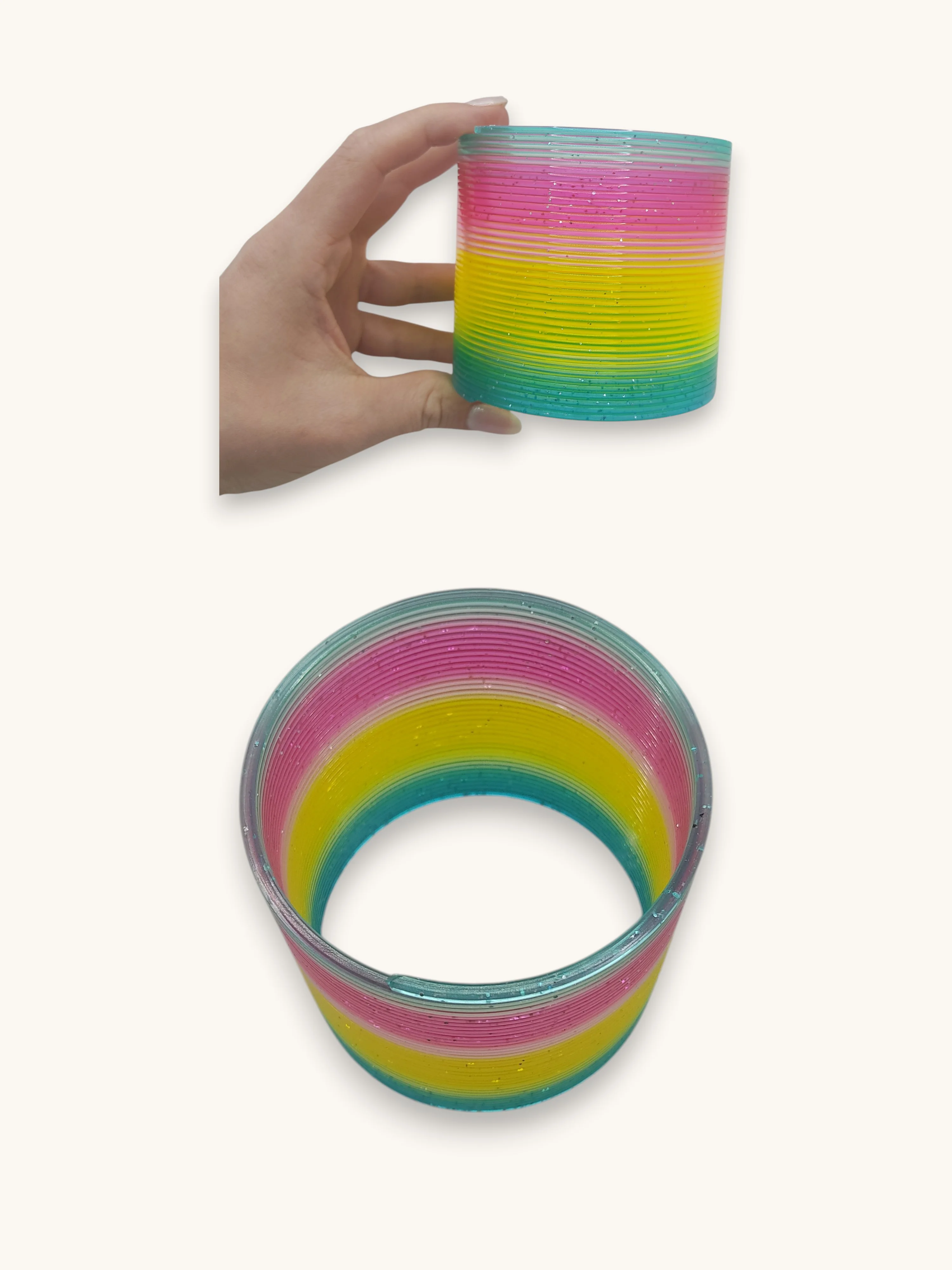 Büyük Boy Simli Gökkuşağı Stres Yayı Oyuncak Stres Yayı - 8 cm ça Fiyatı, Yorumları ve Özellikleri