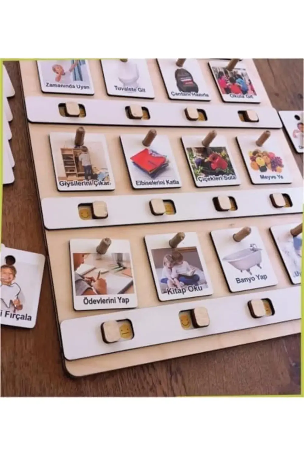 Büyük Boy Sorumluluk Alma Beceri Ve Görev Tablosu Günlük Rutinim