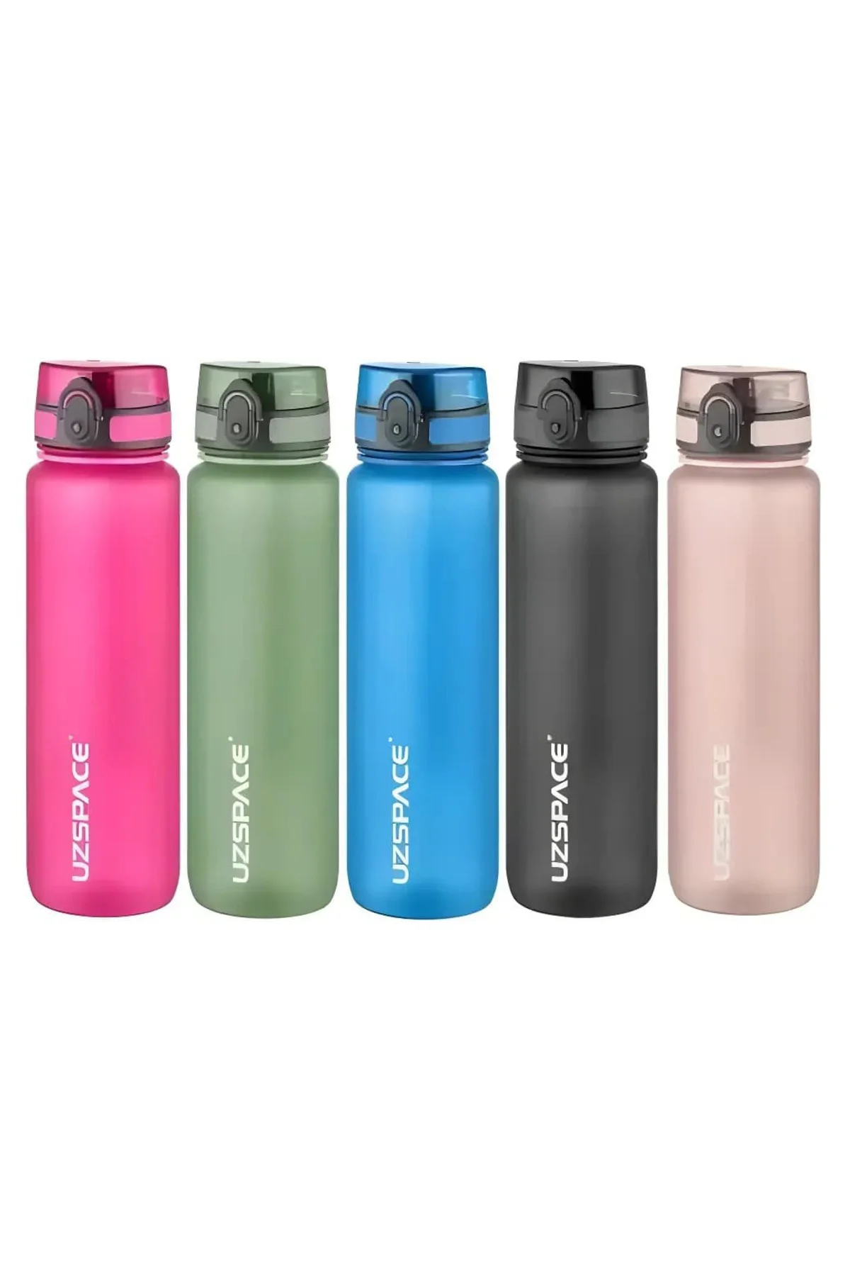 Büyük Boy Suluk - 1000 ml Soft-Touch Tritan Renkli Matara