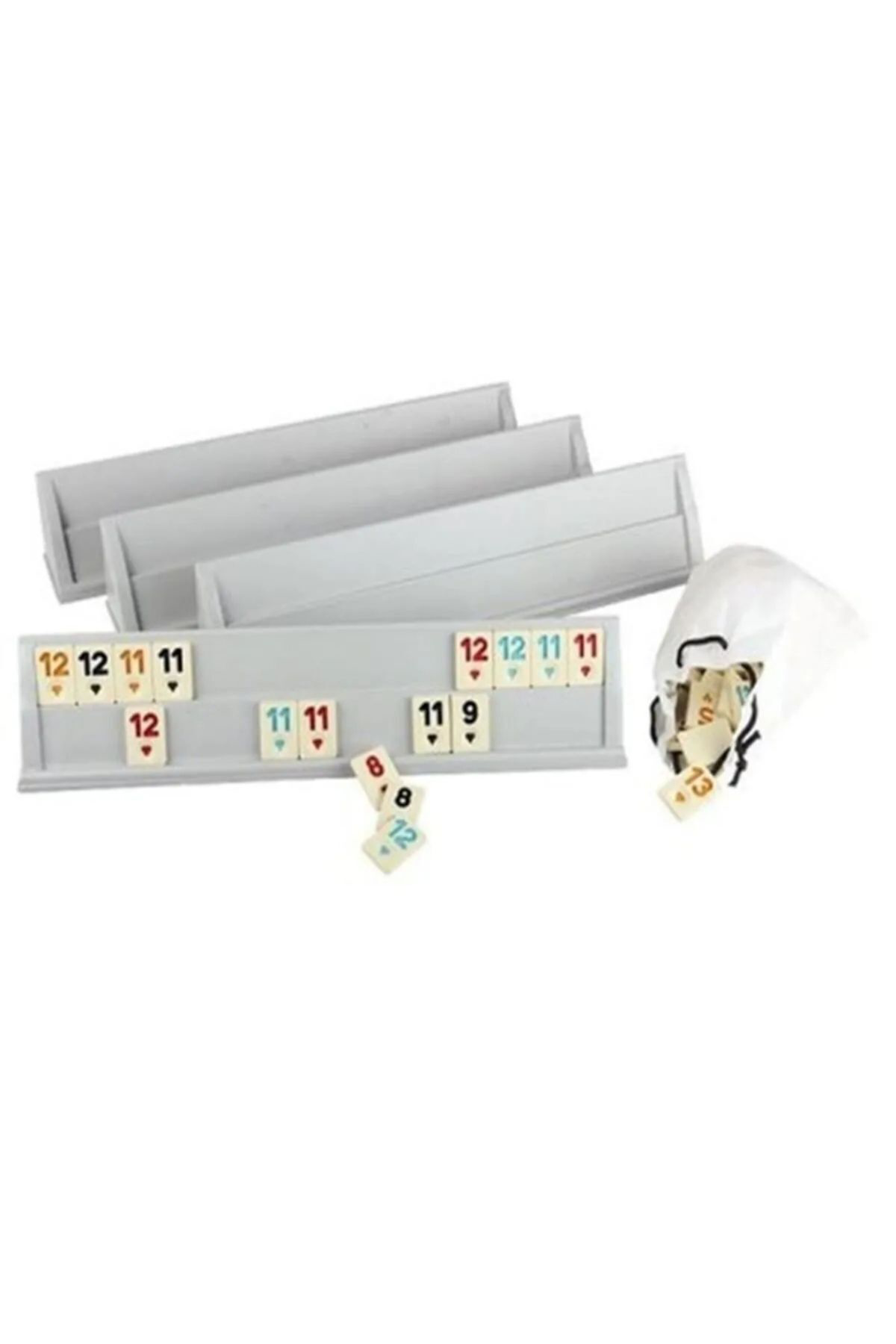 Ergingroup Büyük Boy Taşli Plastik Okey Takimi 43 Cm İskambil Kağidi
