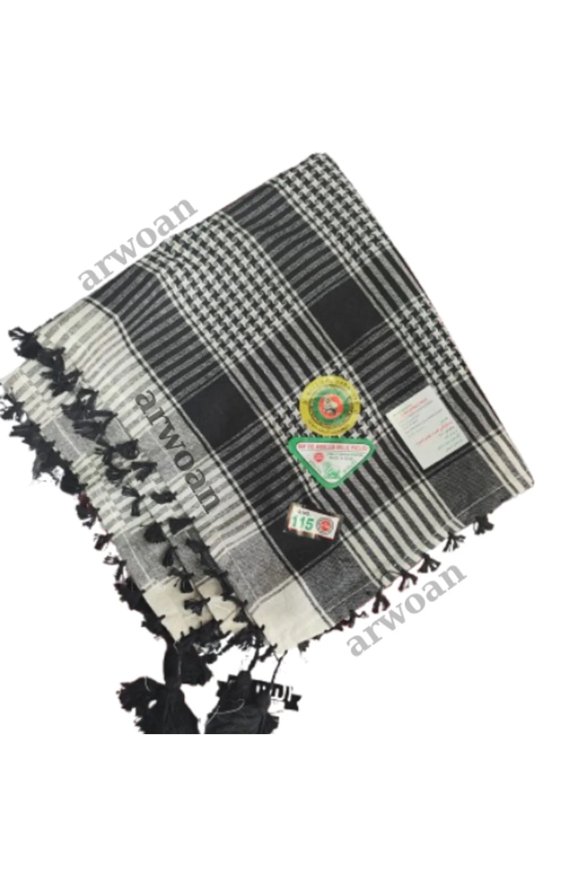 Büyük Boy Unisex 120*120 cm pamuklu puşi şal