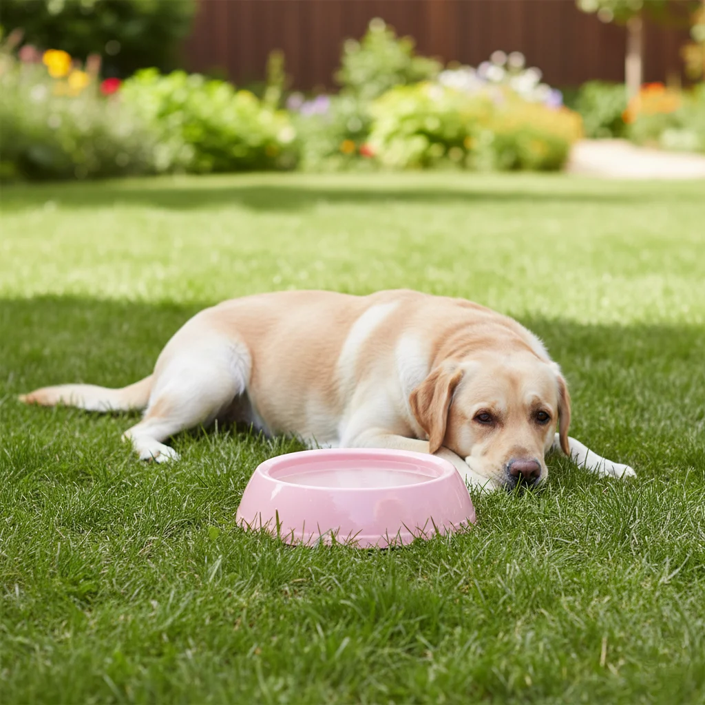 Büyük Boy Yuvarlak Kedi Köpek Mama Kabı Dayanıklı Plastik 22cm Ru