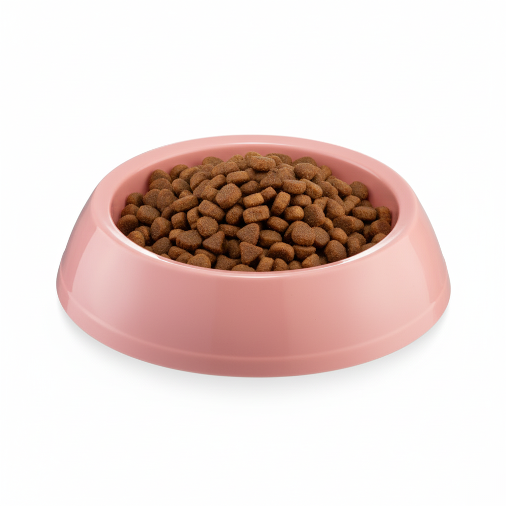 Büyük Boy Yuvarlak Kedi Köpek Mama Kabı Dayanıklı Plastik 22cm Ru