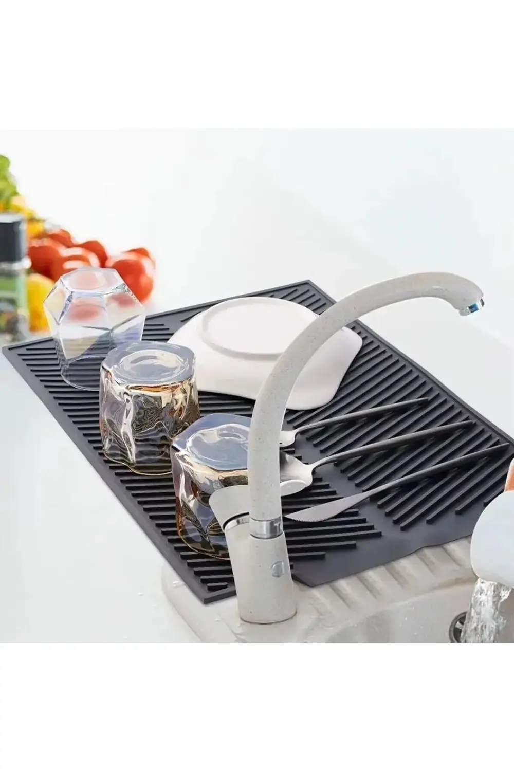 ® Büyük Bulaşık Kurutma Matı,Silikon Bulaşık Kurutma Matı Çok Ama