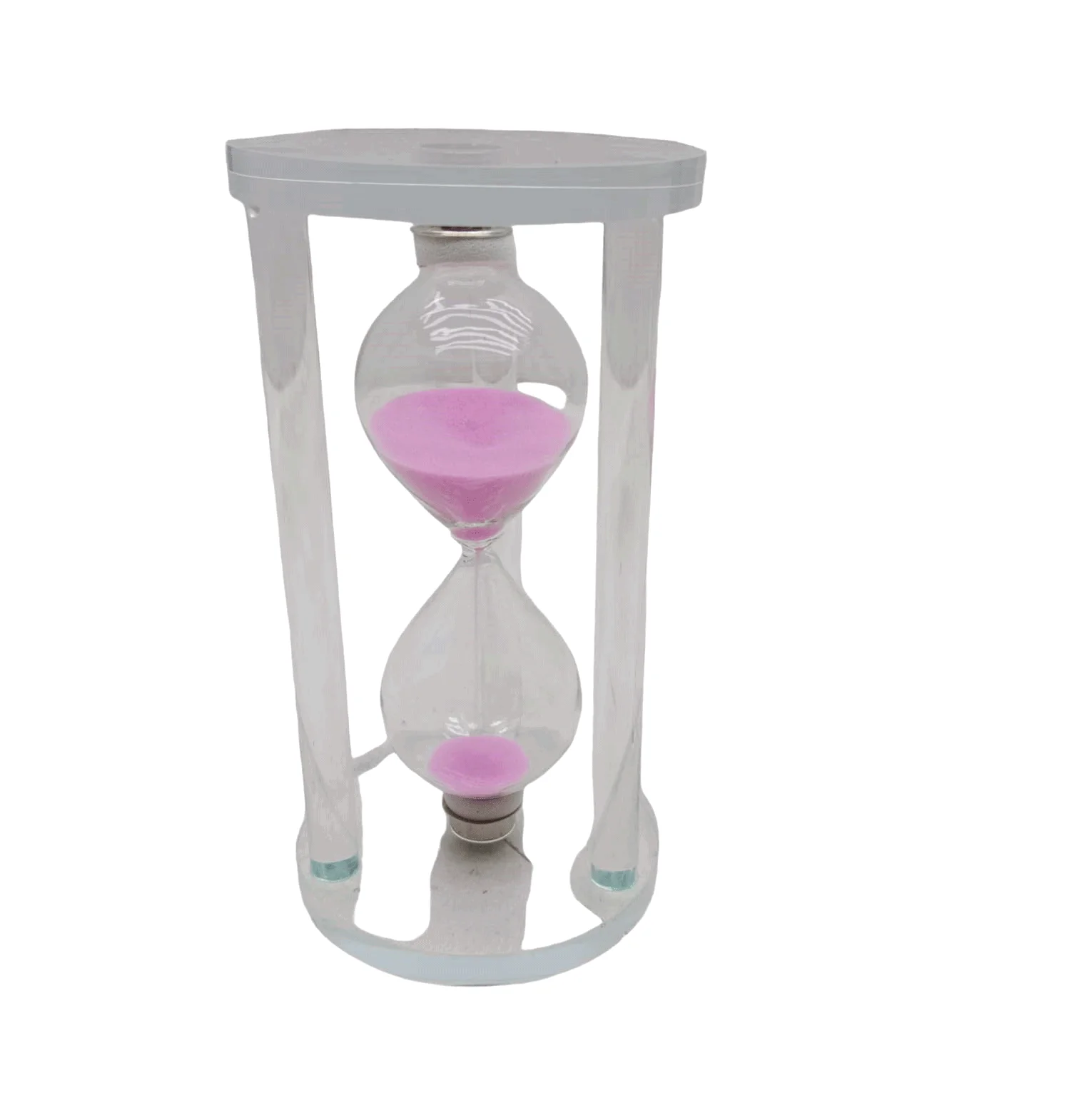 Büyük Cam Kum Saati Cam Standlı 15 Dakika - Çap: 7.7cm-yükseklik: 14.7cm Bx40 Fiyatı, Yorumları ve Özellikleri