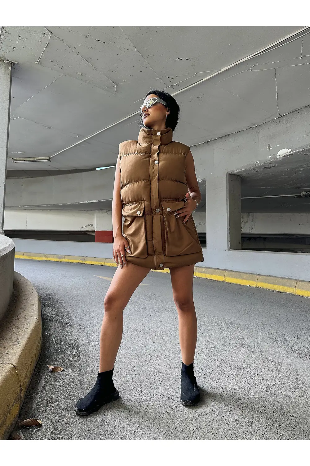 Moda Armanc Büyük Cep Oversize Yelek