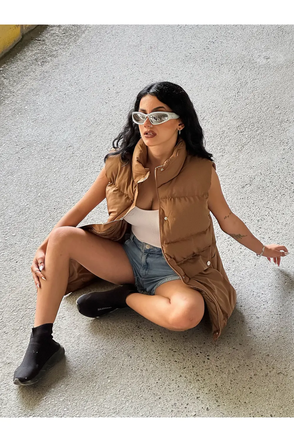 Moda Armanc Büyük Cep Oversize Yelek