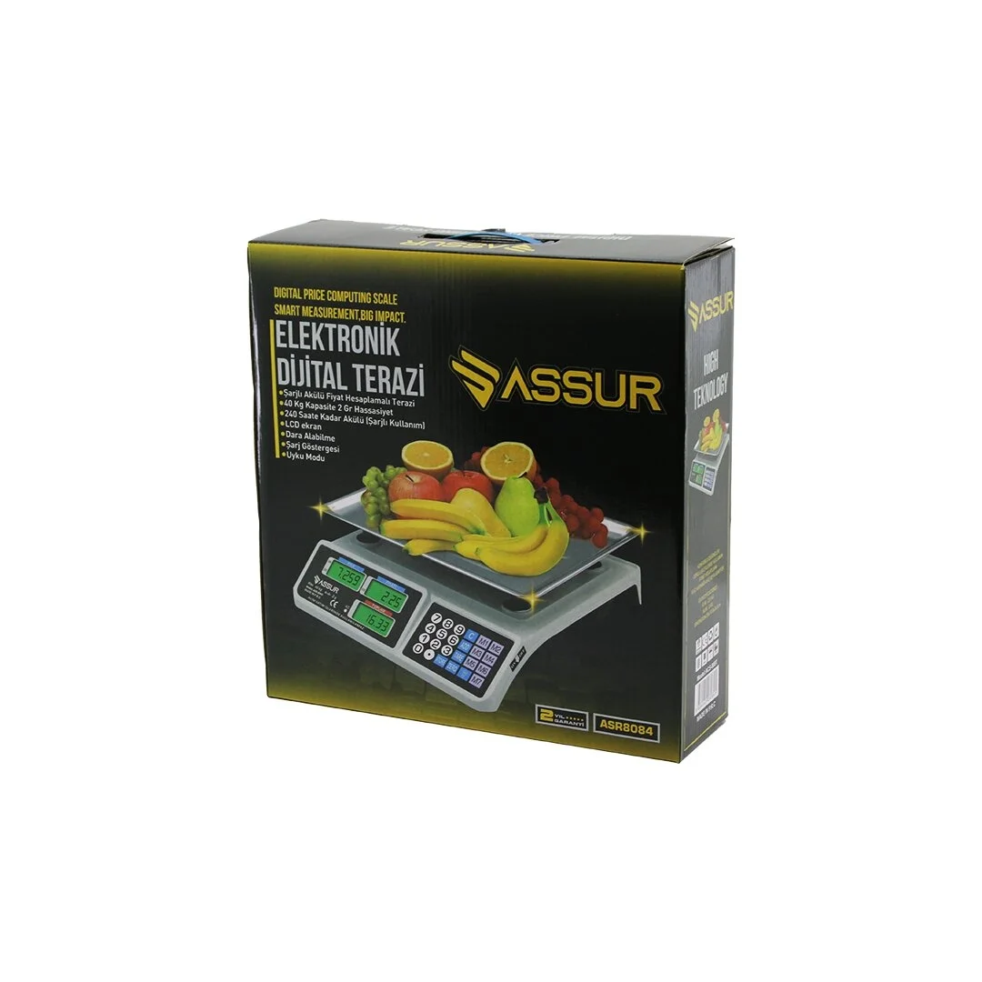 Büyük Dijital Karpuz Terazi Tartı 40kg/2gr 7 Fiyat Hafızası Fiş Şarjlı Acs-809t Bx40 Fiyatı, Yorumları ve Özellikleri