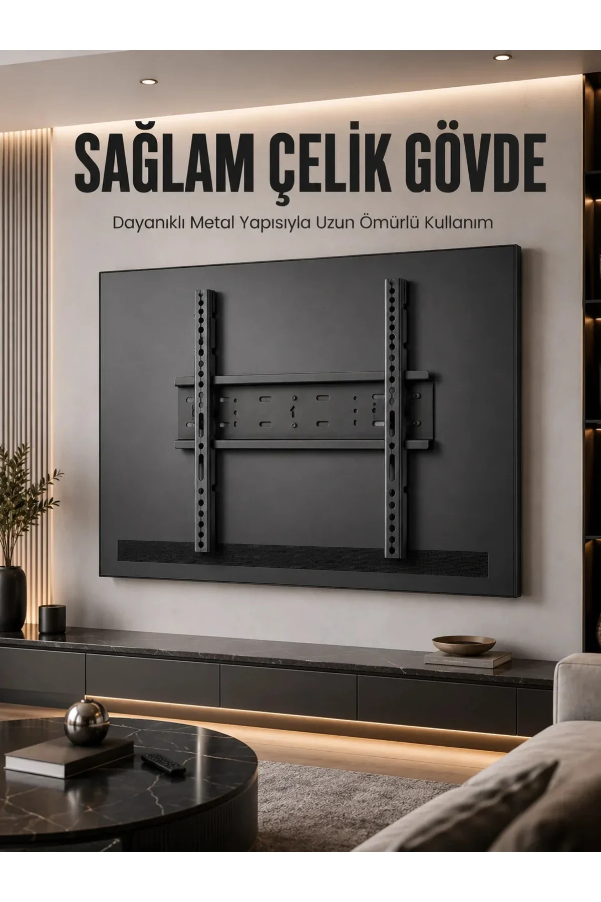 Büyük Ekran TV Duvar Askısı 50-95 İnç Dayanıklı Sabit Askı Aparatı Kolay Kurulum Büyük Ekran TV Duvar Askısı 50-95 İnç Dayanıklı Sabit Askı Aparatı Kolay Kurulum