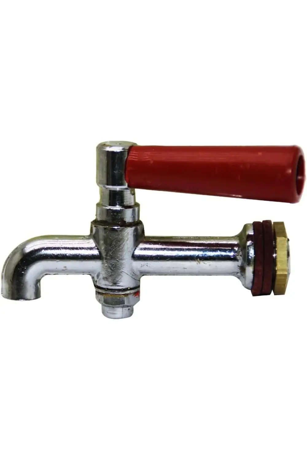 BÜYÜK ERKEK KROM GÖVDE SARI - KIRMIZI KOL PİKNİK SEMR MUSLUK (512