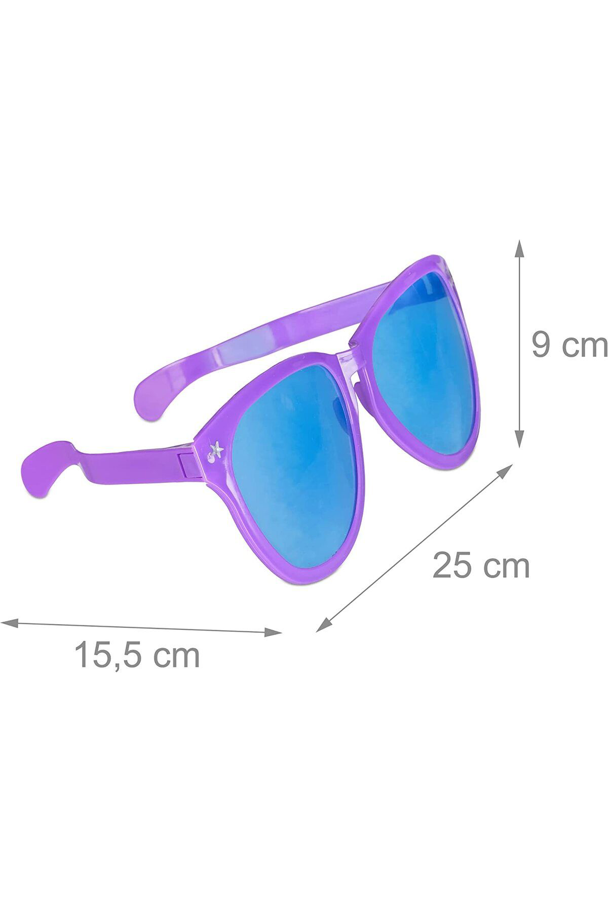 Ok Aksesuar Büyük Parti Gözlüğü Rengarenk 12 Adet 27X9 Cm  Go50606508660