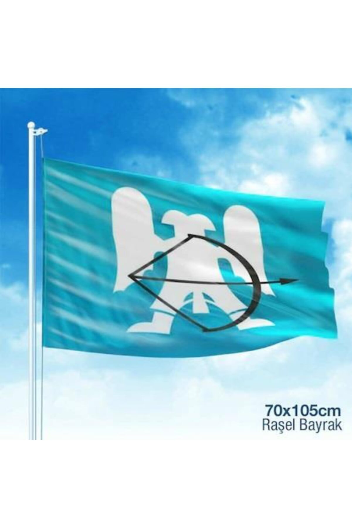 Büyük Selçuklu Devleti Bayrağı 70x105 Cm Raşel Kumaş Çift Taraflı