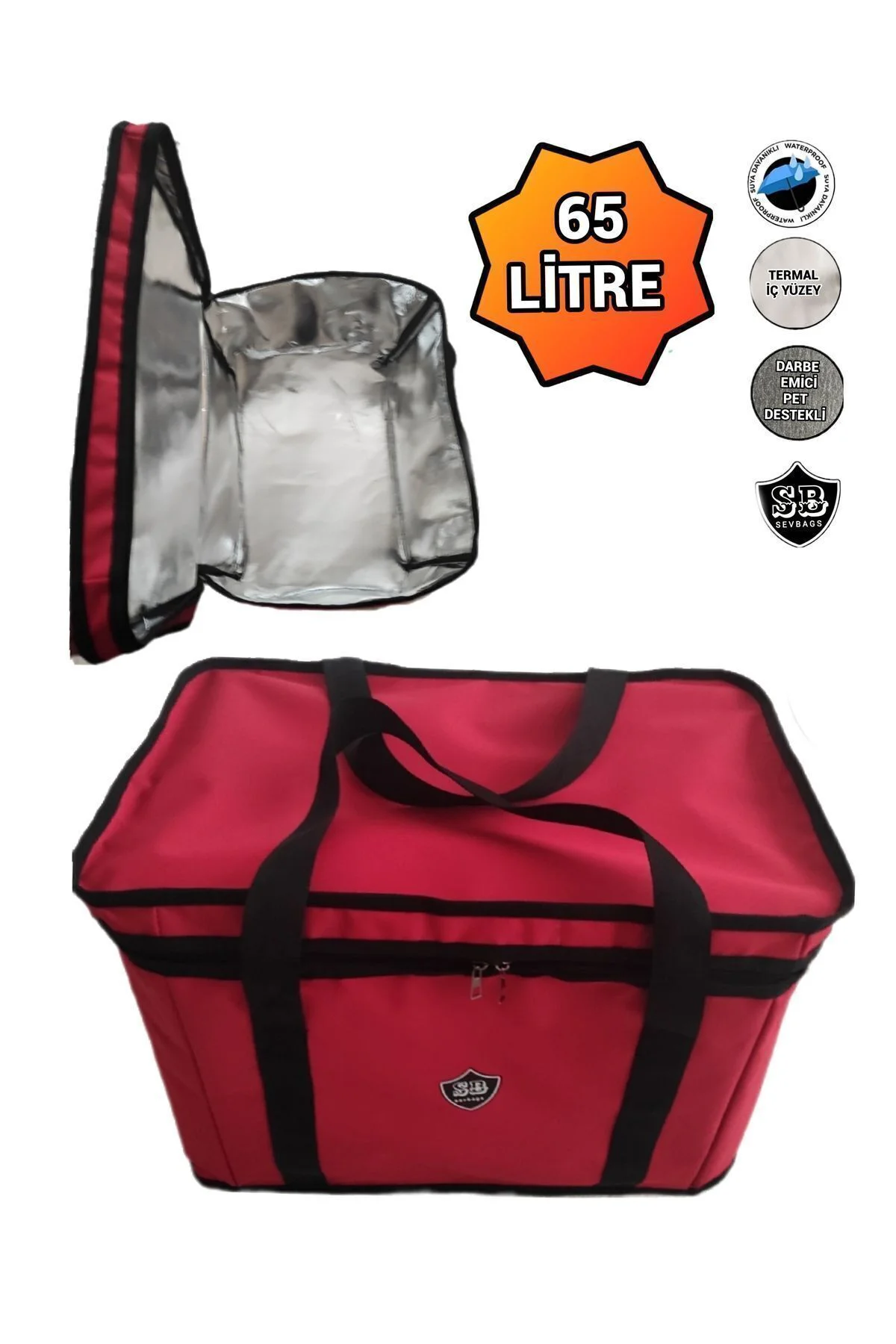 Büyük Termos Termal Termo Çanta 65 Litre 8 Kişilik Aileler Için