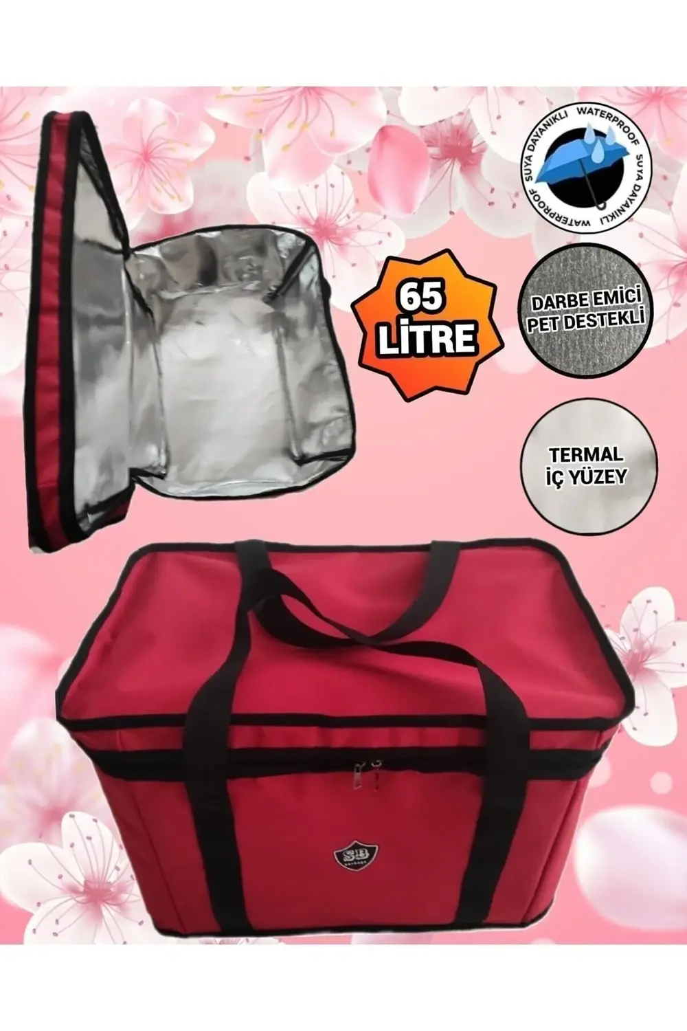 Büyük Termos Termal Termo Çanta 65 Litre 8 Kişilik Aileler Için