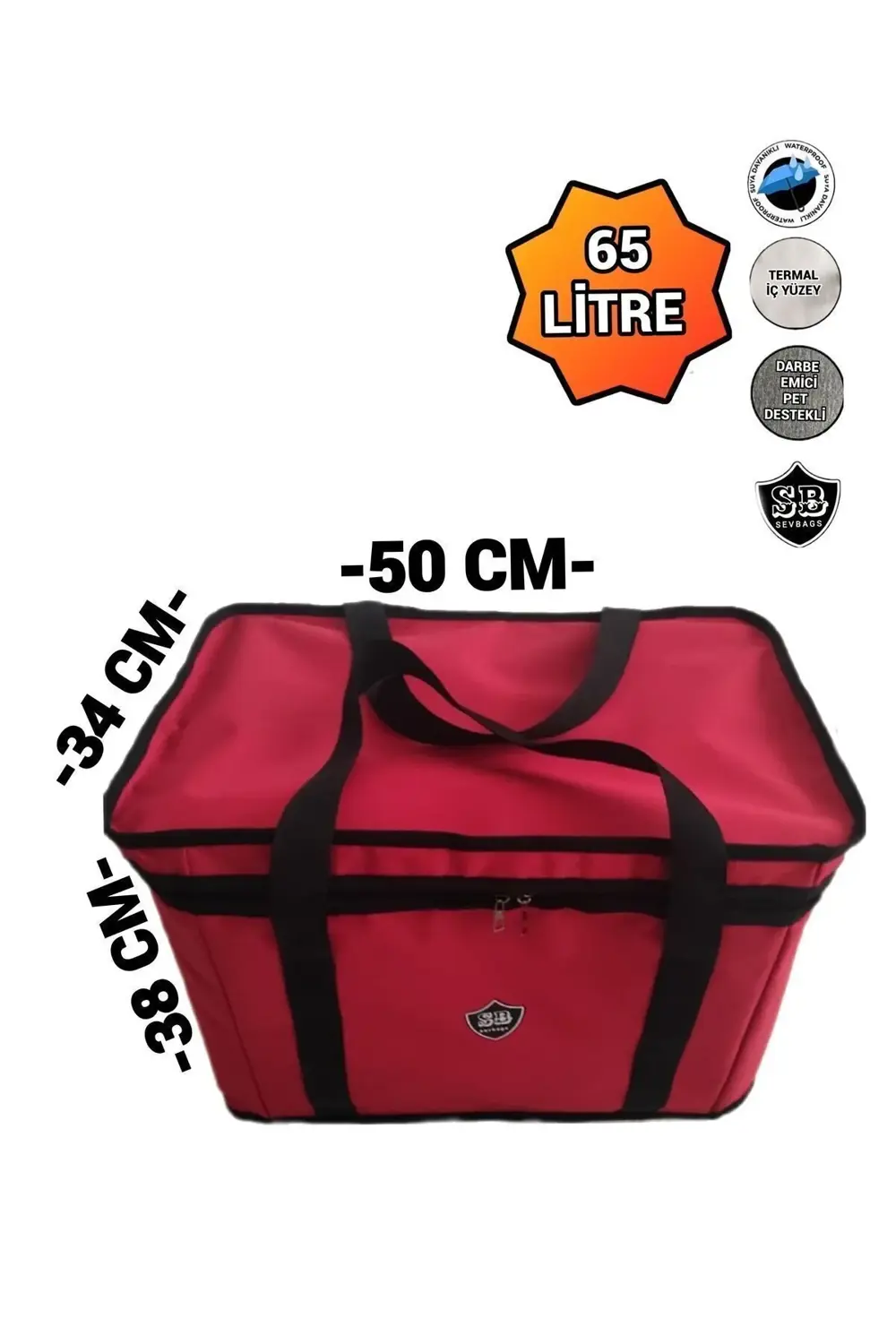 Büyük Termos Termal Termo Çanta 65 Litre 8 Kişilik Aileler Için