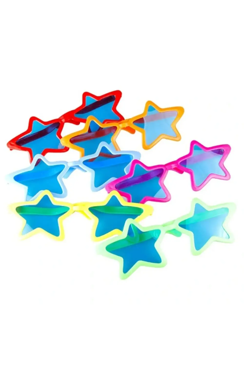 Büyük Yıldız Parti Gözlüğü Renk 12 Adet
