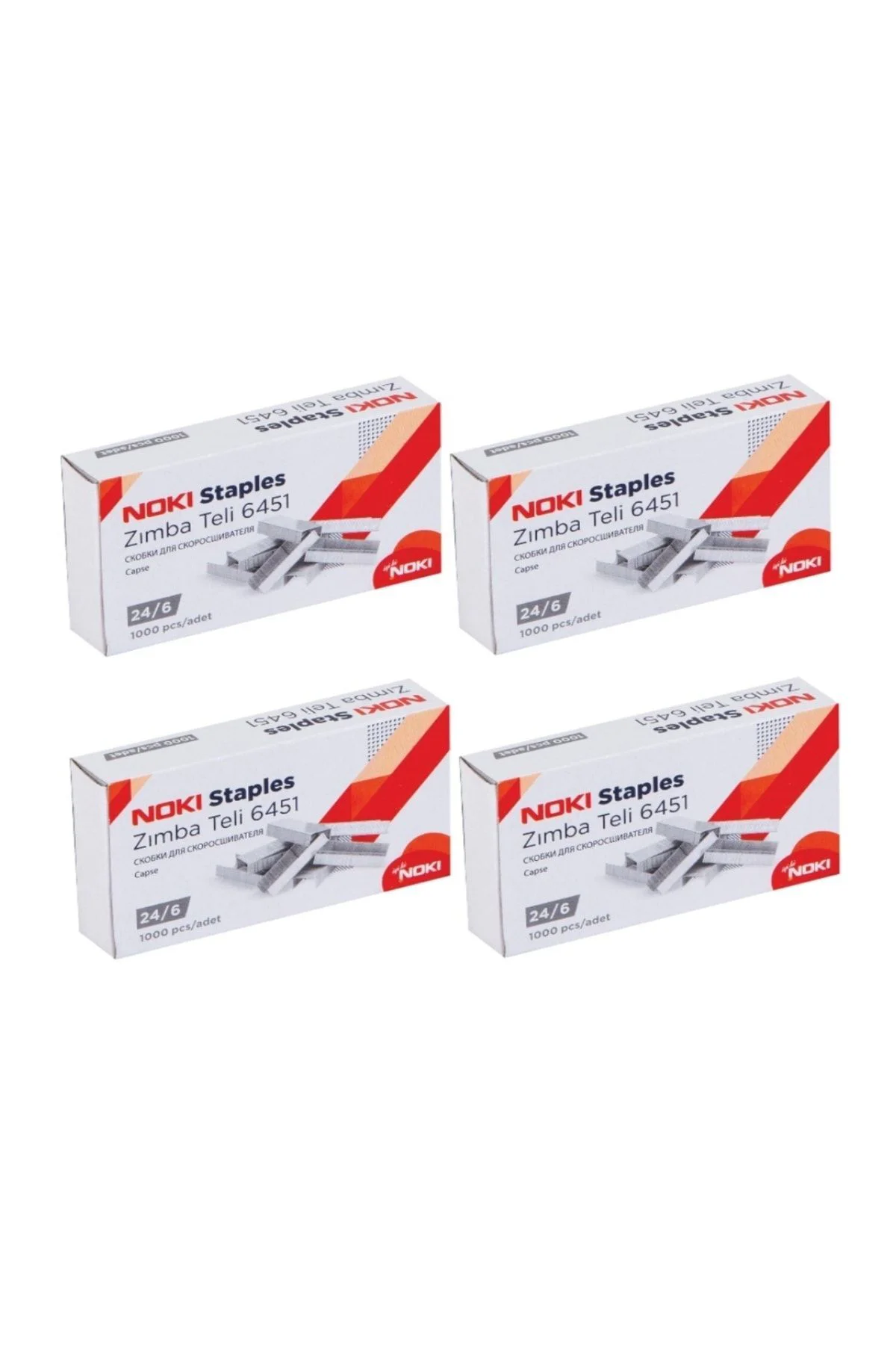 Büyük Zımba Teli No:24/6 1000'li X 4 Paket