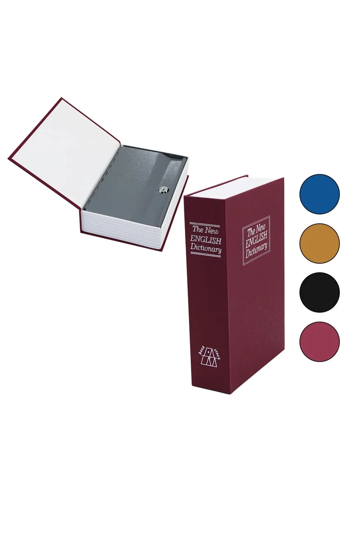 BÜYÜK=240X155X55MM Kitap Modeli Kilitli Kasa - Kumbara BÜYÜK=240X155X55MM Kitap Modeli Kilitli Kasa - Kumbara