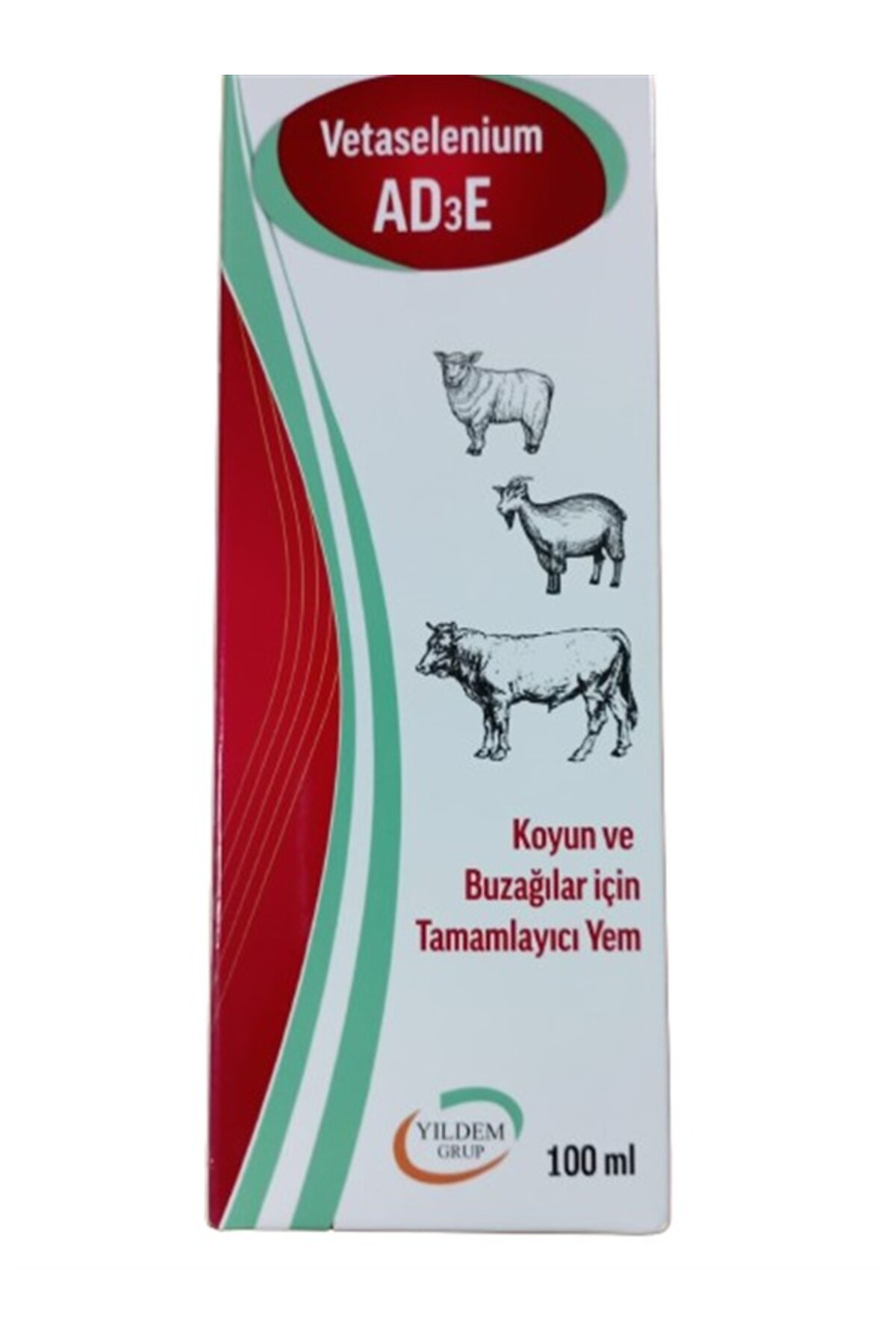 Büyükbaş Hayvanlar İçin AD3E Vitamini 100  ml " Besi hayvanlarını