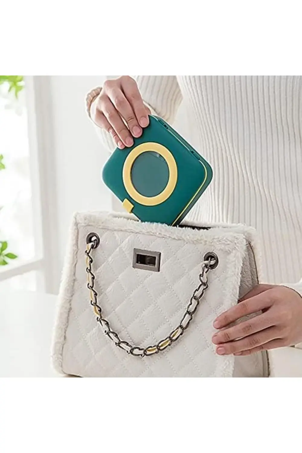 Tuhafiyecimiz Büyüteçli Dikiş Kutusu (50 Parça) Yüksük, İplik Geçirici, Makas,