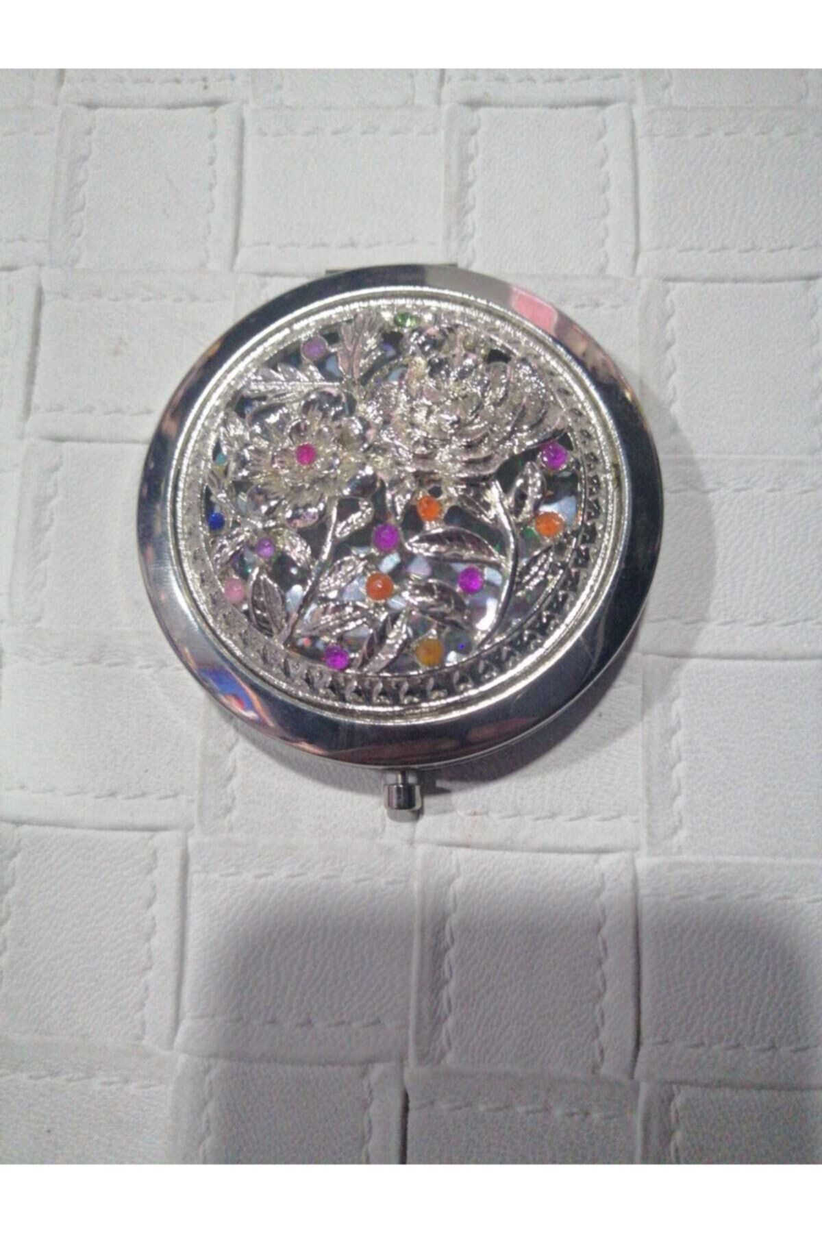 Elif Aksesuar Büyüteçli Savaroski Taşlı Makyaj Aynası