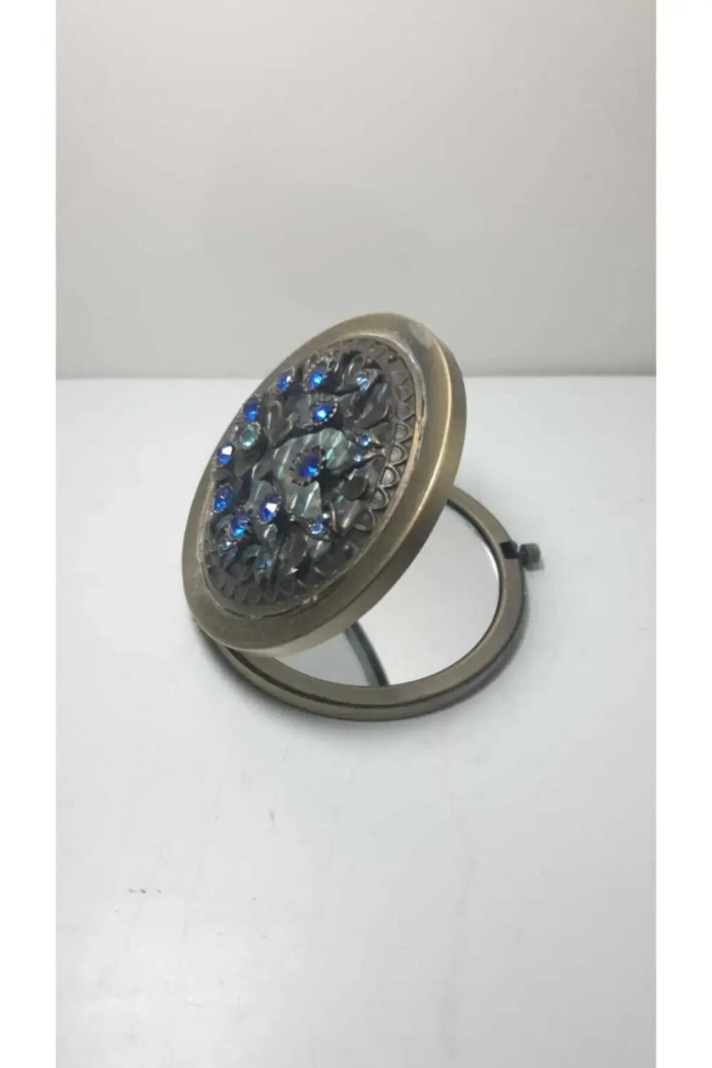 Büyüteçli Savaroski Taşlı Makyaj Aynası