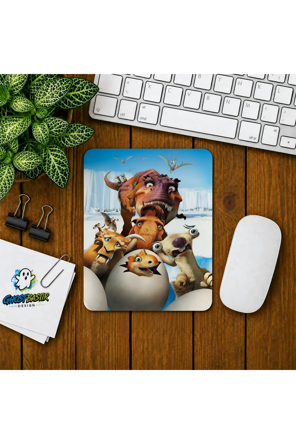 Buz Devri Baskılı Oyuncu Mousepad 045