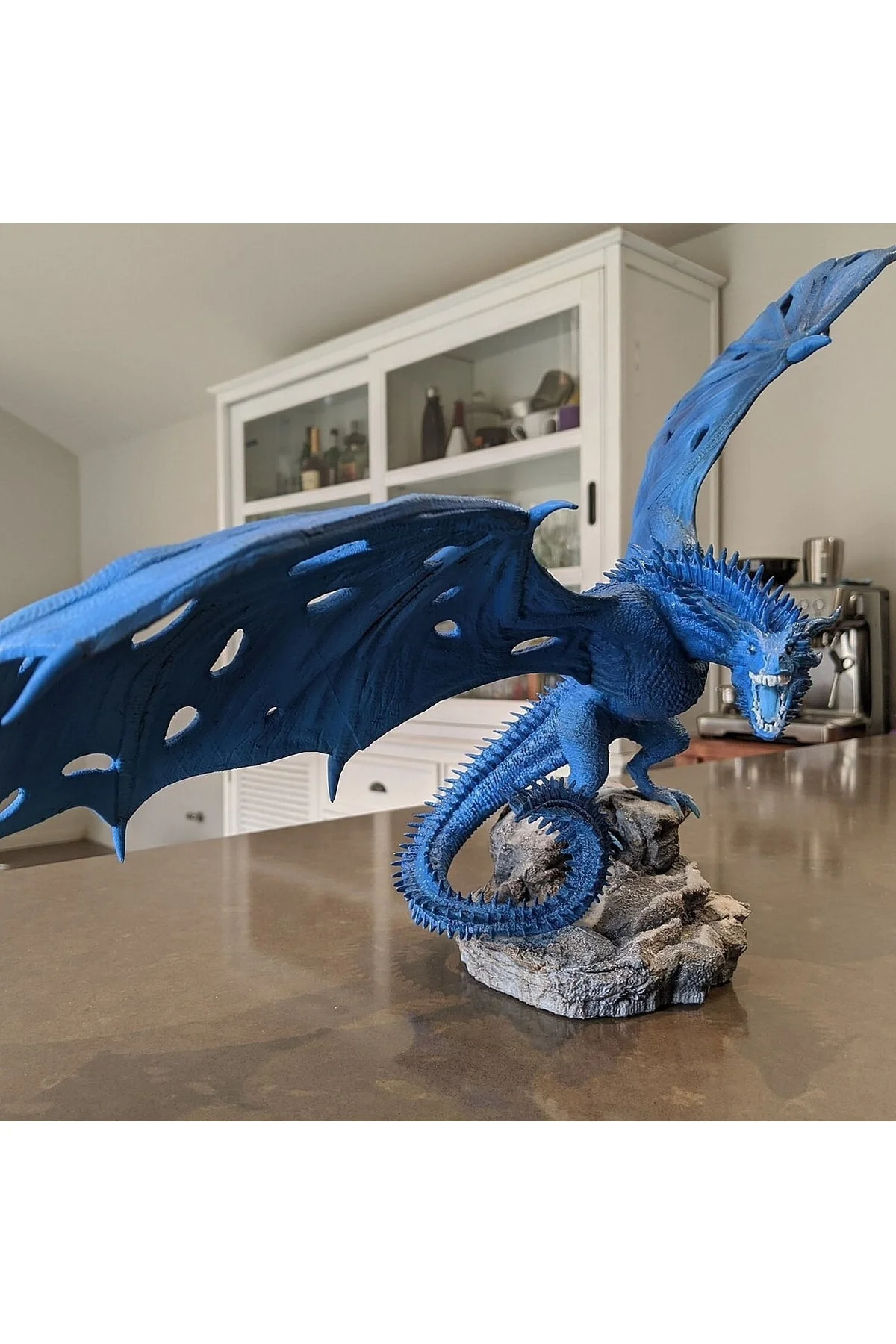Buz Ejderi Viserion Game Of Thrones Boyalı Figür 23 Cm (DEV BOY)