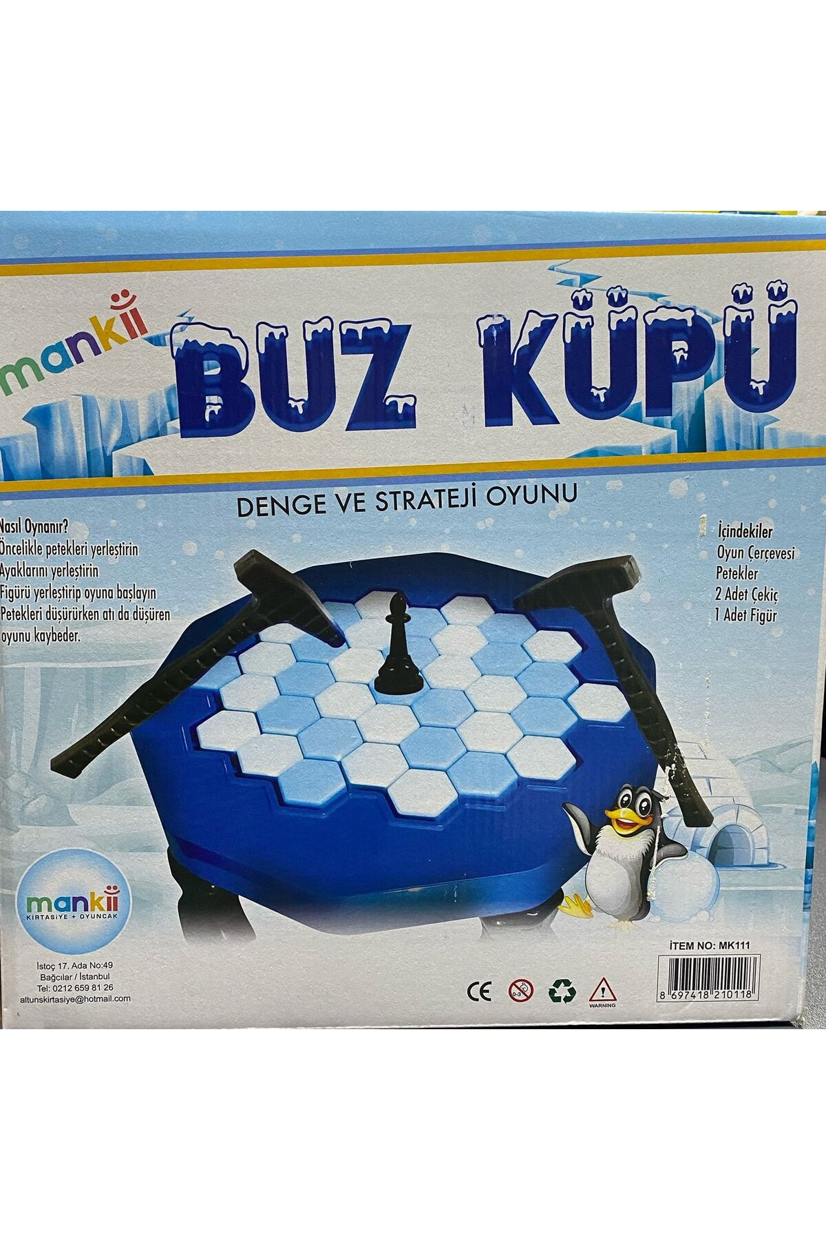 Mankii Oyuncak Buz Küpü Zeka Mantık Ve Strateji Oyunu