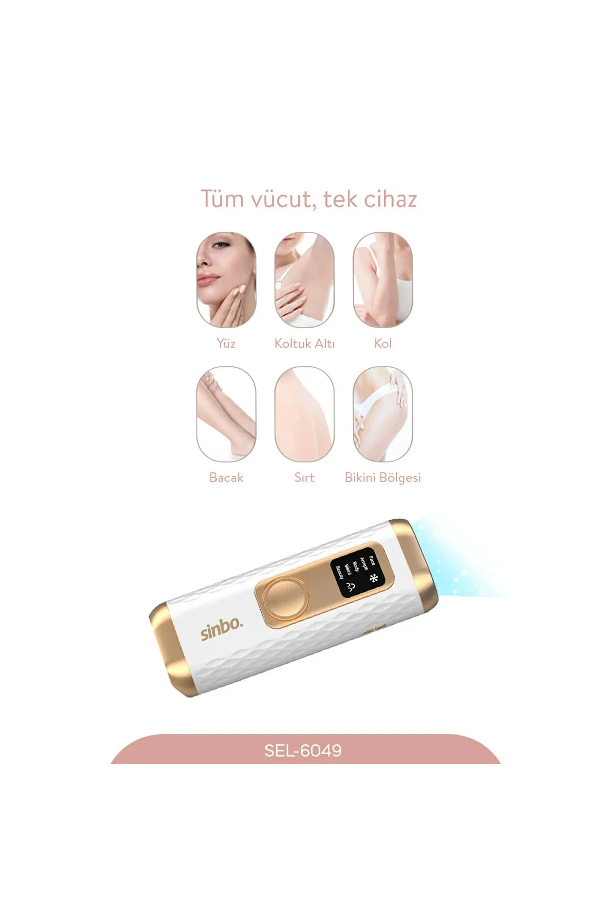 Buz Lazer Epilatör 5 Farklı Mod Lcd Ekran Tüm Vücut - Görsel 2