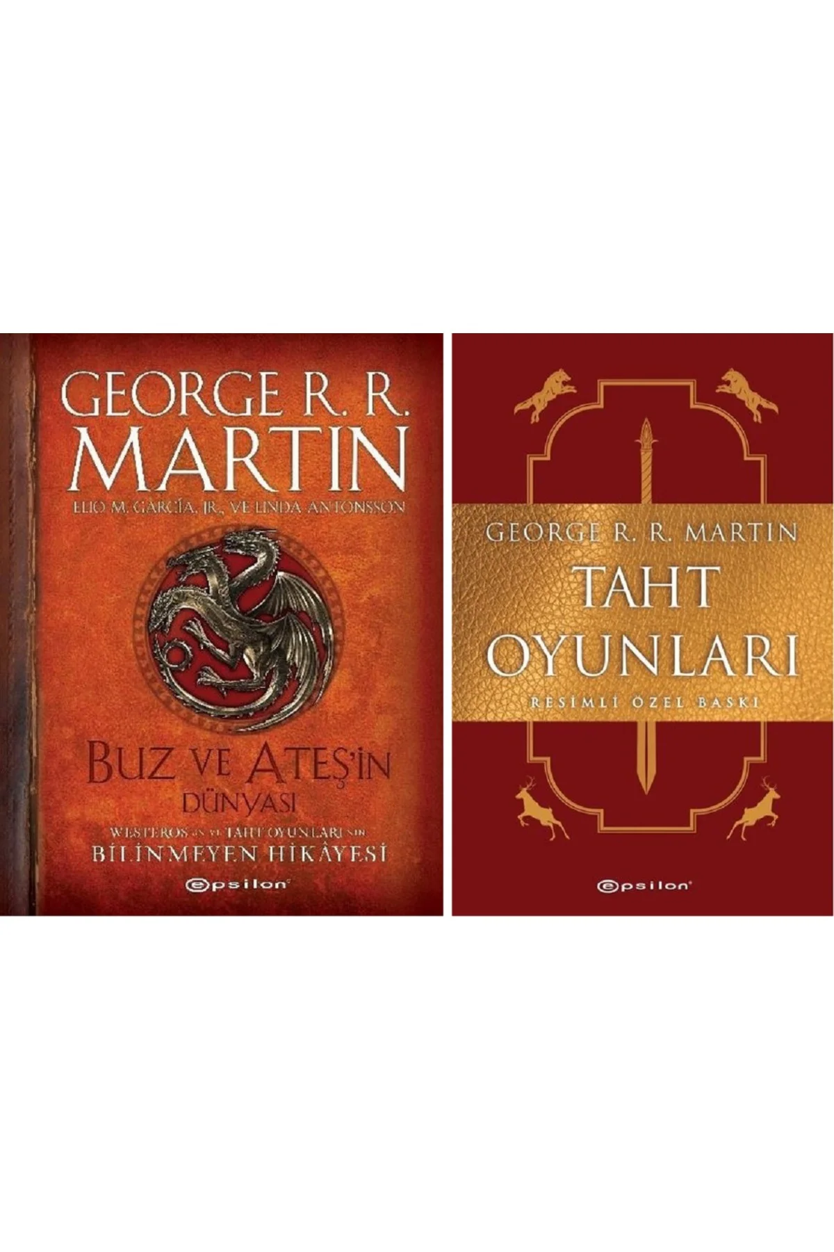 Buz ve Ateş'in Dünyası Özel Baskı + Taht Oyunları Özel Baskı / 2 Kitap Set