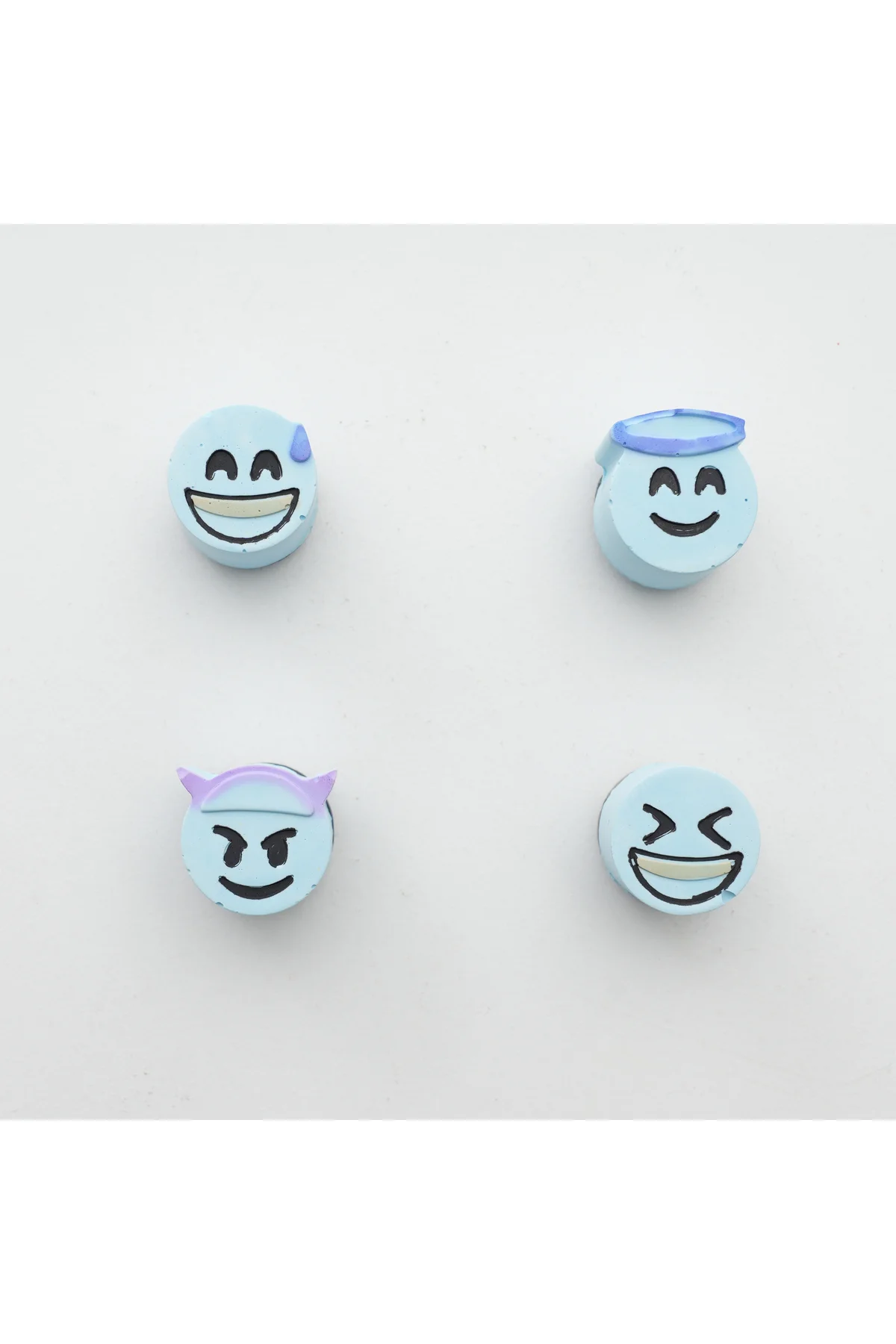 Buzdolabı Magnet, Buzdolabı Süsü - Emoji Set 2 - Mavi