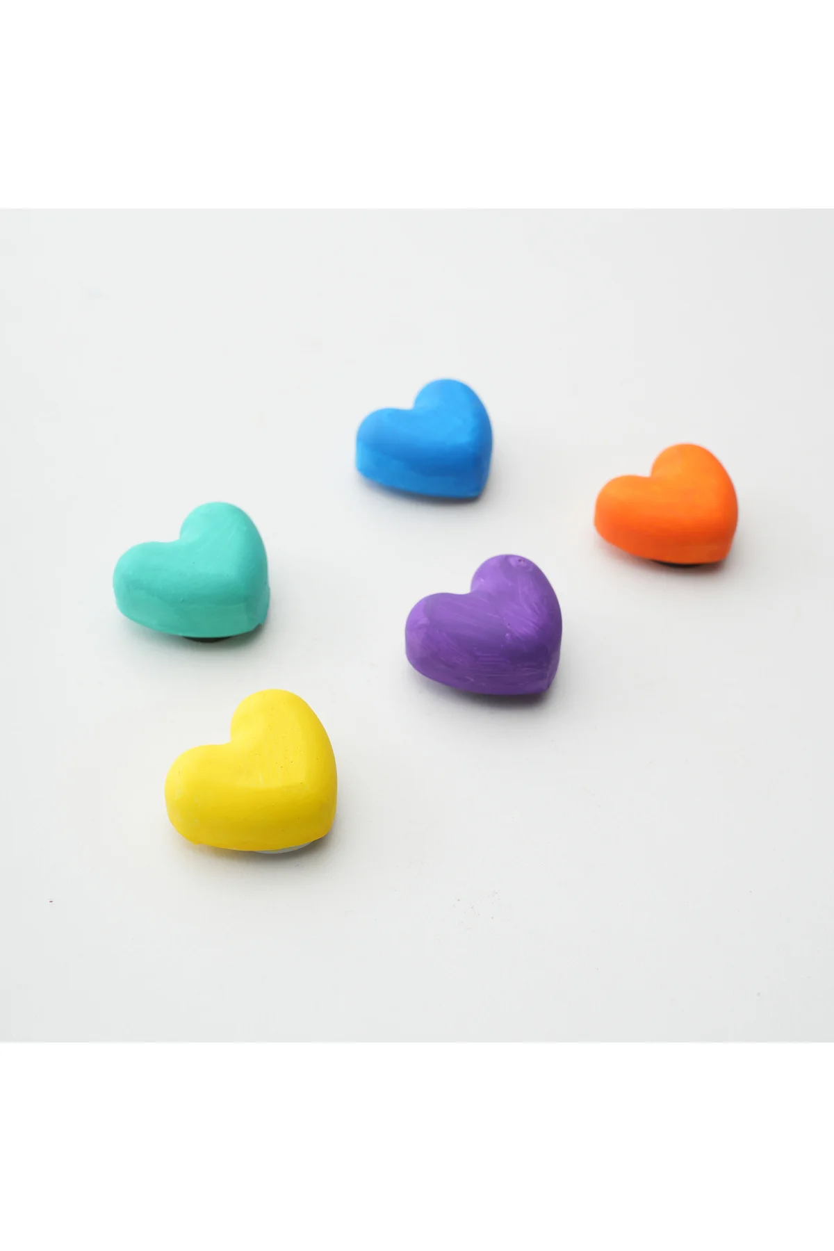 Buzdolabı Magnet, Buzdolabı Süsü - Kalp ve Yıldız - Set 1 - Canlı