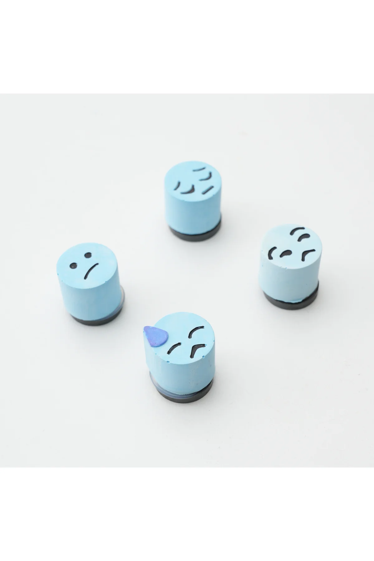 Buzdolabı Magnet, Buzdolabı Süsü - Emoji Set 6 - Sarı