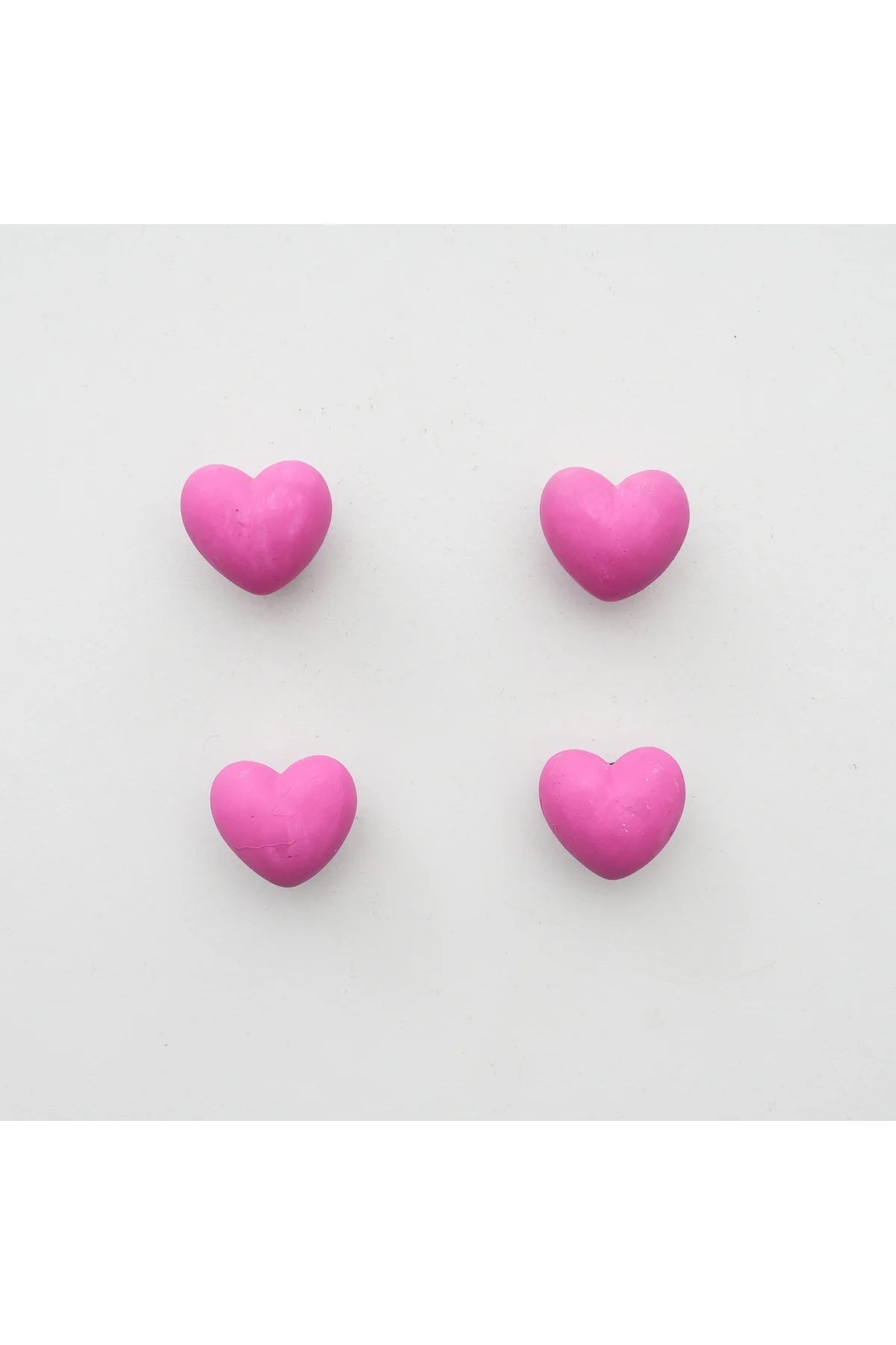 Buzdolabı Magnet, Buzdolabı Süsü - Kalp Set 2 - Pembe