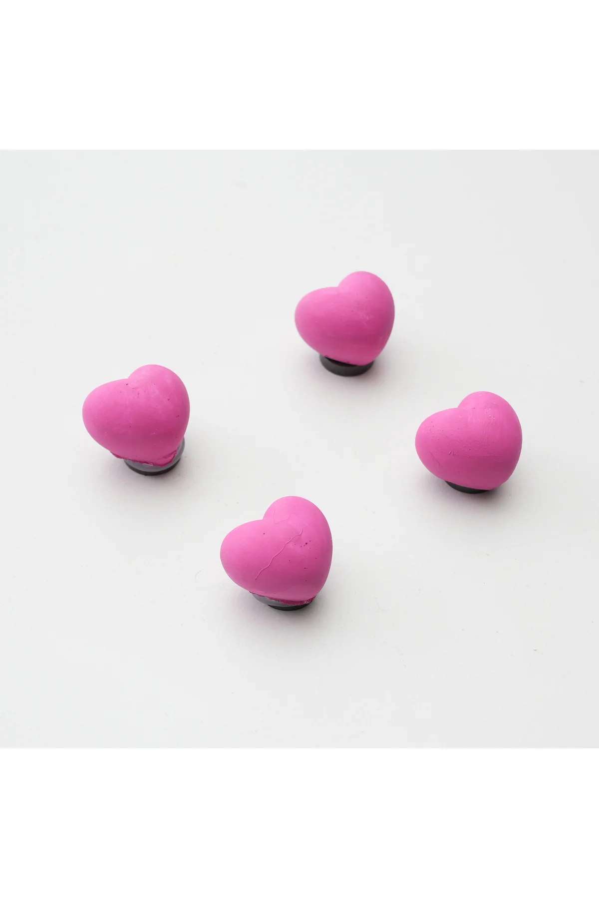 Buzdolabı Magnet, Buzdolabı Süsü - Kalp Set 2 - Pembe